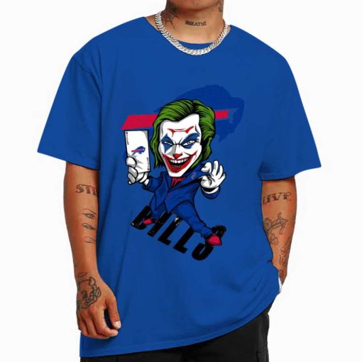 T Shirt Color DSBN056 Joker Smile Buffalo Bills T Shirt