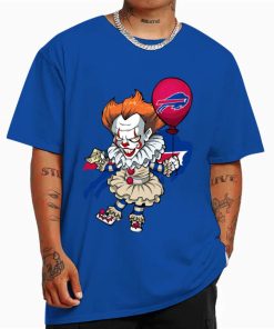 T Shirt Color DSBN059 It Clown Pennywise Buffalo Bills T Shirt