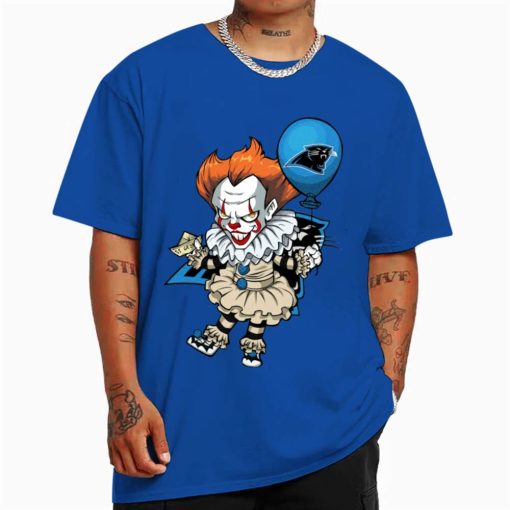 T Shirt Color DSBN067 It Clown Pennywise Carolina Panthers T Shirt