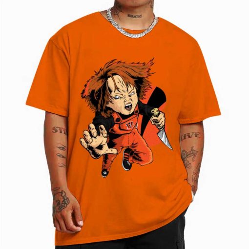 T Shirt Color DSBN106 Chucky Fans Cincinnati Bengals T Shirt