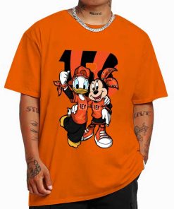 T Shirt Color DSBN107 Minnie And Daisy Duck Fans Cincinnati Bengals T Shirt
