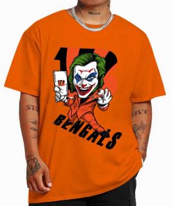 T Shirt Color DSBN109 Joker Smile Cincinnati Bengals T Shirt