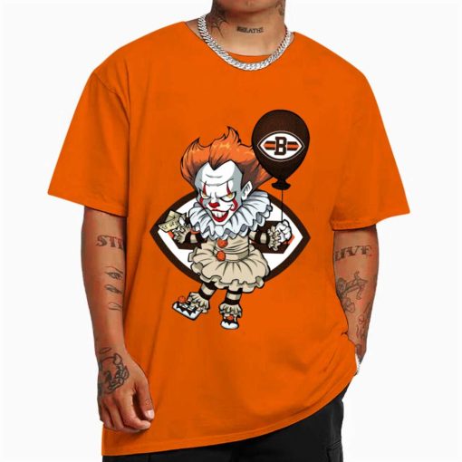 T Shirt Color DSBN121 It Clown Pennywise Cleveland Browns T Shirt