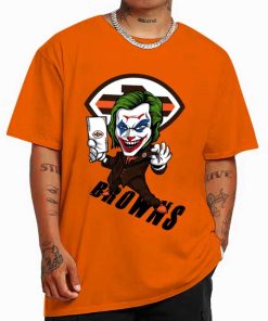 T Shirt Color DSBN122 Joker Smile Cleveland Browns T Shirt