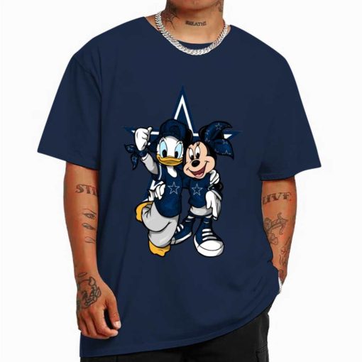 T Shirt Color DSBN137 Minnie And Daisy Duck Fans Dallas Cowboys T Shirt