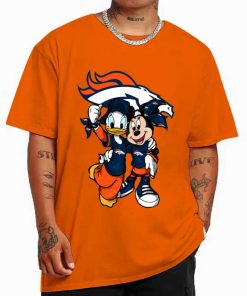 T Shirt Color DSBN149 Minnie And Daisy Duck Fans Denver Broncos T Shirt