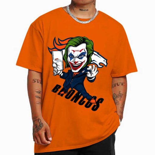 T Shirt Color DSBN153 Joker Smile Denver Broncos T Shirt