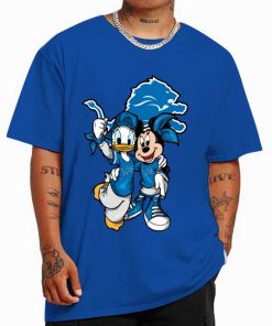 T Shirt Color DSBN166 Minnie And Daisy Duck Fans Detroit Lions T Shirt