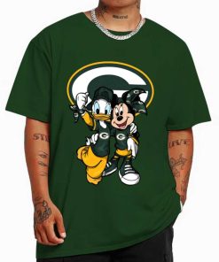 T Shirt Color DSBN185 Minnie And Daisy Duck Fans Green Bay Packers T Shirt