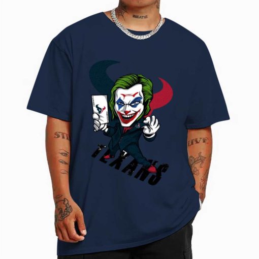 T Shirt Color DSBN202 Joker Smile Houston Texans T Shirt
