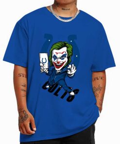T Shirt Color DSBN217 Joker Smile Indianapolis Colts T Shirt