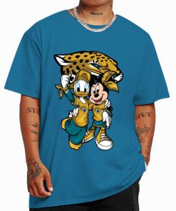 T Shirt Color DSBN229 Minnie And Daisy Duck Fans Jacksonville Jaguars T Shirt
