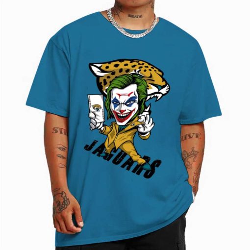T Shirt Color DSBN232 Joker Smile Jacksonville Jaguars T Shirt