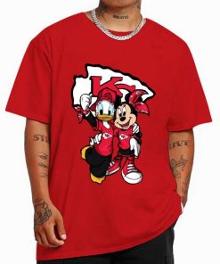T Shirt Color DSBN248 Minnie And Daisy Duck Fans Kansas City Chiefs T Shirt