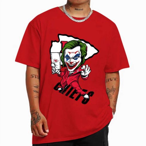 T Shirt Color DSBN249 Joker Smile Kansas City Chiefs T Shirt
