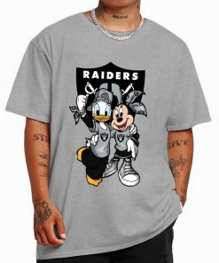 T Shirt Color DSBN260 Minnie And Daisy Duck Fans Las Vegas Raiders T Shirt