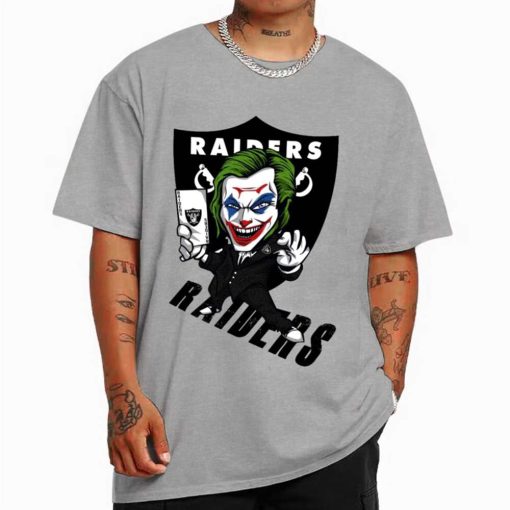 T Shirt Color DSBN267 Joker Smile Las Vegas Raiders T Shirt