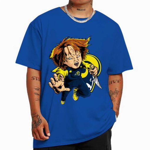 T Shirt Color DSBN298 Chucky Fans Los Angeles Rams T Shirt