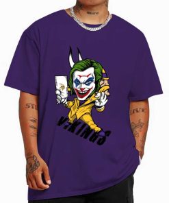 T Shirt Color DSBN331 Joker Smile Minnesota Vikings T Shirt