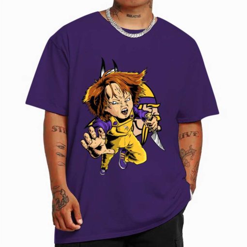 T Shirt Color DSBN333 Chucky Fans Minnesota Vikings T Shirt