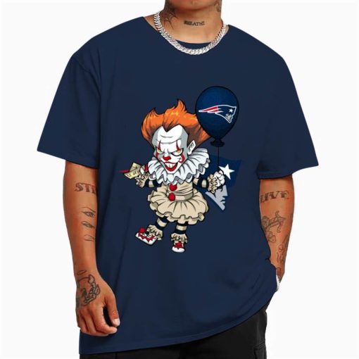 T Shirt Color DSBN339 It Clown Pennywise New England Patriots T Shirt