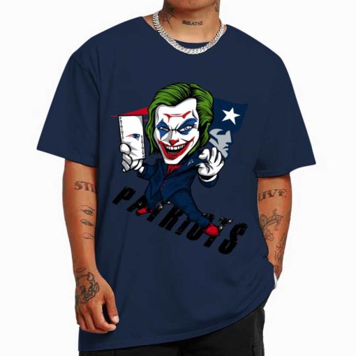 T Shirt Color DSBN345 Joker Smile New England Patriots T Shirt