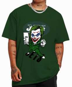 T Shirt Color DSBN392 Joker Smile New York Jets T Shirt