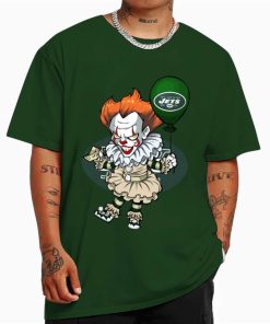 T Shirt Color DSBN393 It Clown Pennywise New York Jets T Shirt