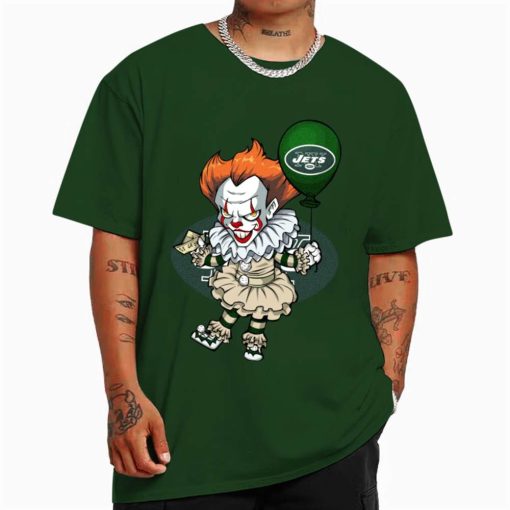 T Shirt Color DSBN393 It Clown Pennywise New York Jets T Shirt