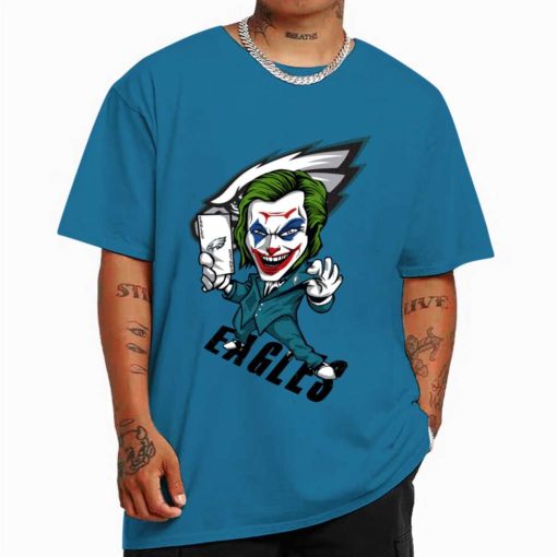 T Shirt Color DSBN408 Joker Smile Philadelphia Eagles T Shirt
