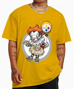 T Shirt Color DSBN420 It Clown Pennywise Pittsburgh Steelers T Shirt