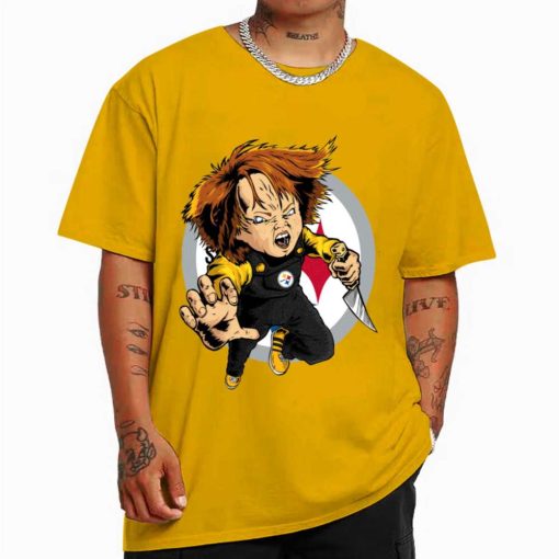 T Shirt Color DSBN421 Chucky Fans Pittsburgh Steelers T Shirt