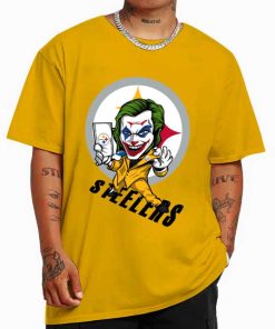 T Shirt Color DSBN431 Joker Smile Pittsburgh Steelers T Shirt