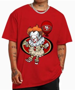 T Shirt Color DSBN440 It Clown Pennywise San Francisco 49Ers T Shirt