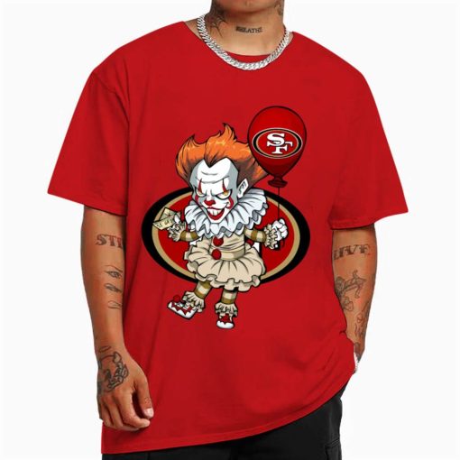 T Shirt Color DSBN440 It Clown Pennywise San Francisco 49Ers T Shirt