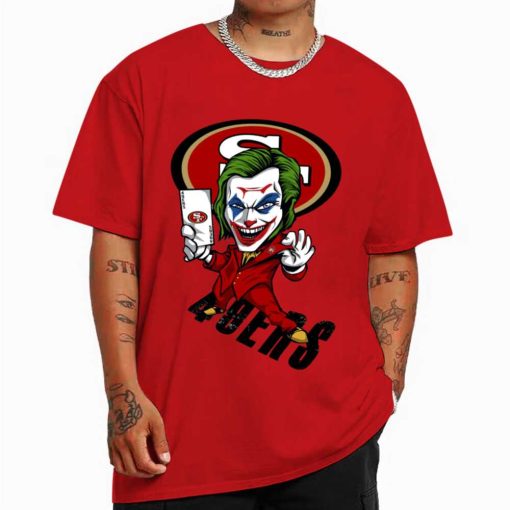 T Shirt Color DSBN441 Joker Smile San Francisco 49Ers T Shirt