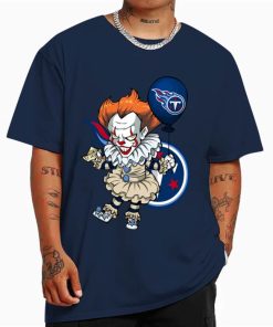 T Shirt Color DSBN483 It Clown Pennywise Tennessee Titans T Shirt