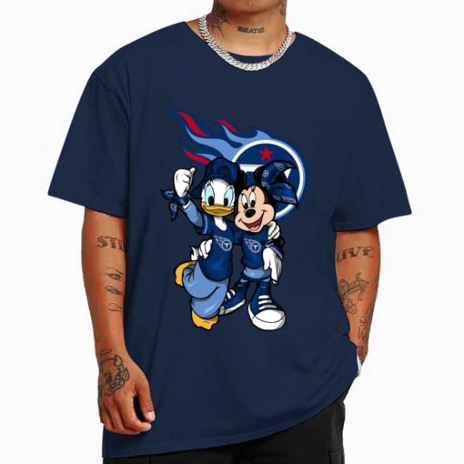 T Shirt Color DSBN484 Minnie And Daisy Duck Fans Tennessee Titans T Shirt