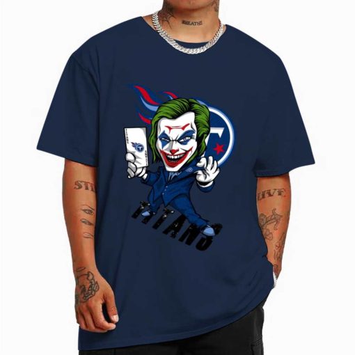 T Shirt Color DSBN489 Joker Smile Tennessee Titans T Shirt