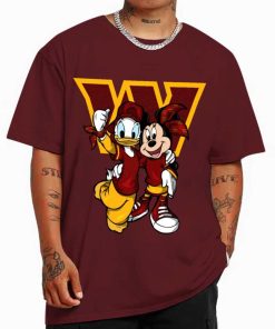 T Shirt Color DSBN501 Minnie And Daisy Duck Fans Washington Commanders T Shirt