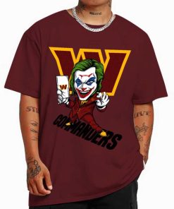 T Shirt Color DSBN504 Joker Smile Washington Commanders T Shirt