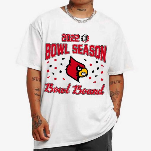 T Shirt MEN 1 DSBS06 Louisville Cardinals College Football 2022 Bowl Season T Shirt