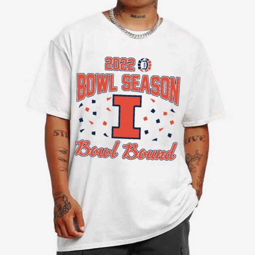 T Shirt MEN 1 DSBS17 Illinois Fighting Illini College Football 2022 Bowl Season T Shirt