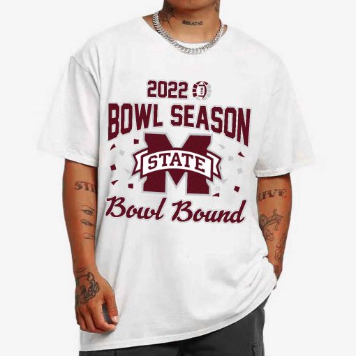 T Shirt MEN 1 DSBS24 Mississippi State Bulldogs College Football 2022 Bowl Season T Shirt