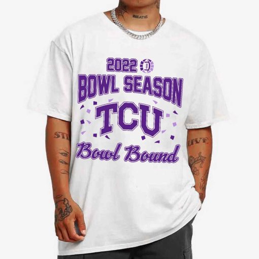 T Shirt MEN 1 DSBS29 TCU Horned Frogs College Football 2022 Bowl Season T Shirt