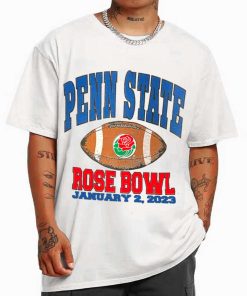 T Shirt MEN White BOWLG07 Penn State Nittany Lions Vintage 90s Rose Bowl Game 2023 T Shirt
