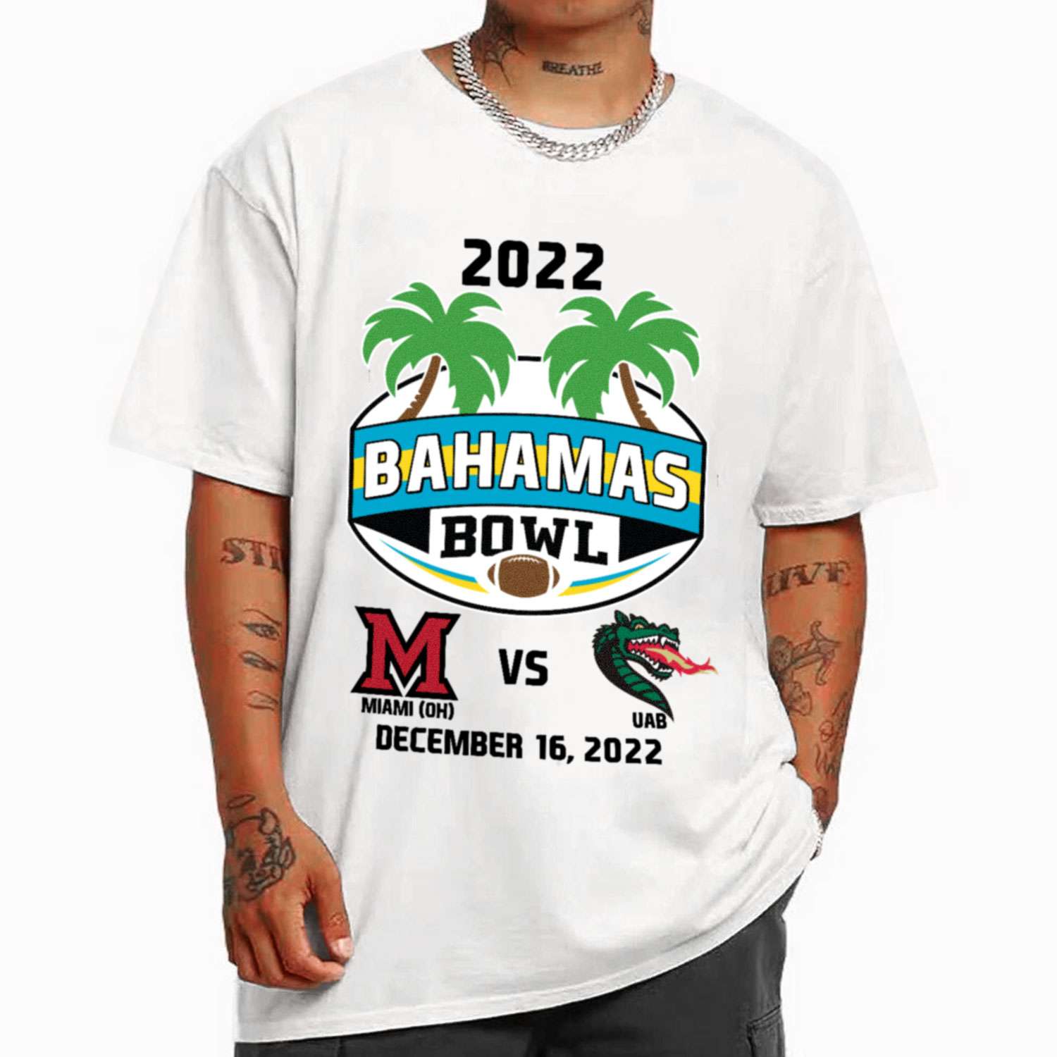 Miami OH vs UAB Blazers Bowl Bound 2022 December 16th Bahamas T-Shirt