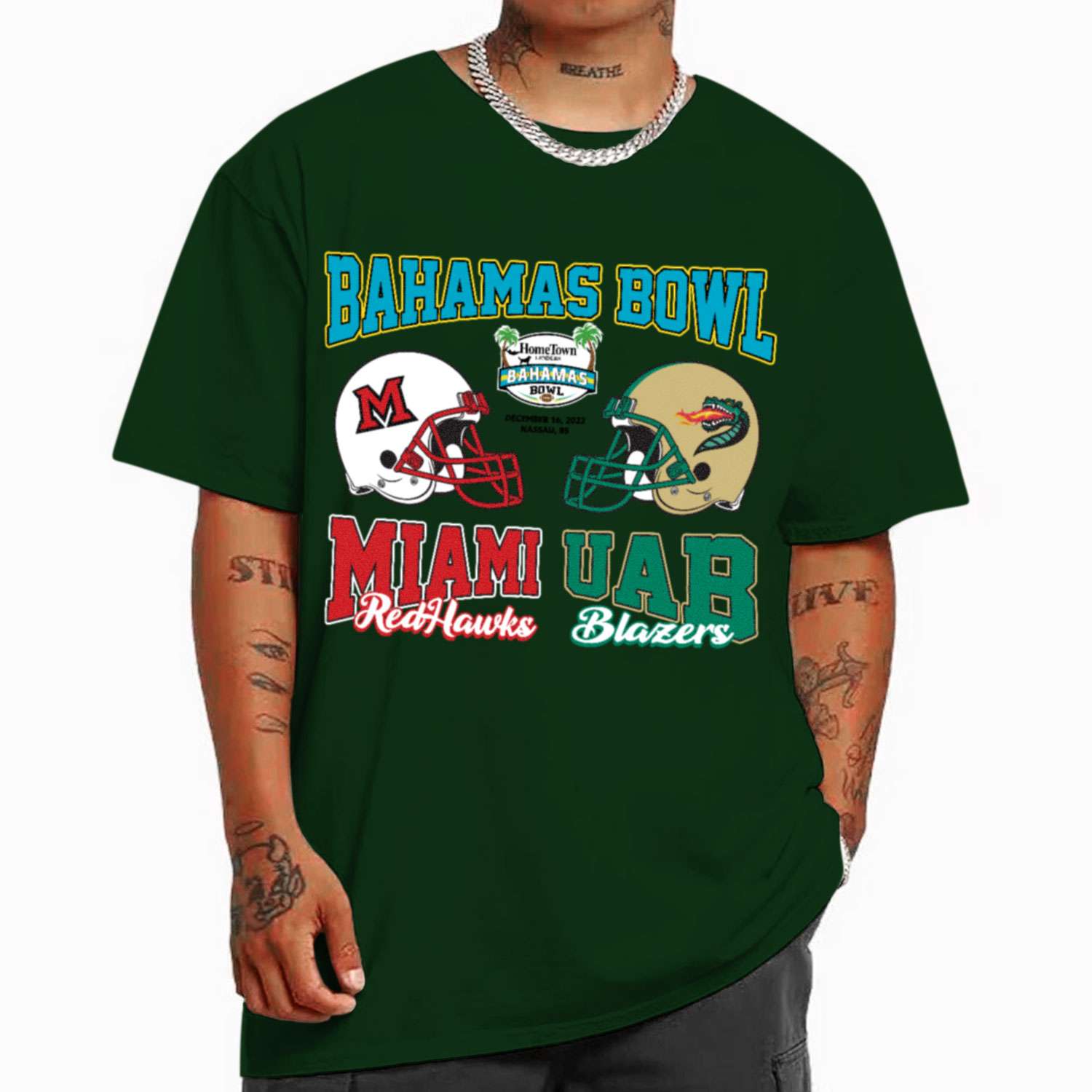 Bahamas Bowl Champions Miami RedHawks And UAB Blazers  2022 T-Shirt
