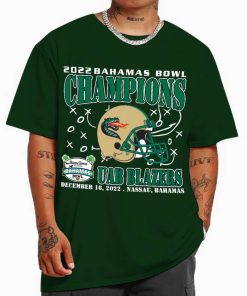 T Shirt Men 0 Forest UAB Blazers Champions December 16th 2022 Bahamas Bowl Nassau T Shirt