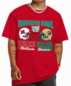 T Shirt Men 0 Red Bahamas Bowl Champions Miami And UAB RedHawks 2022 T Shirt